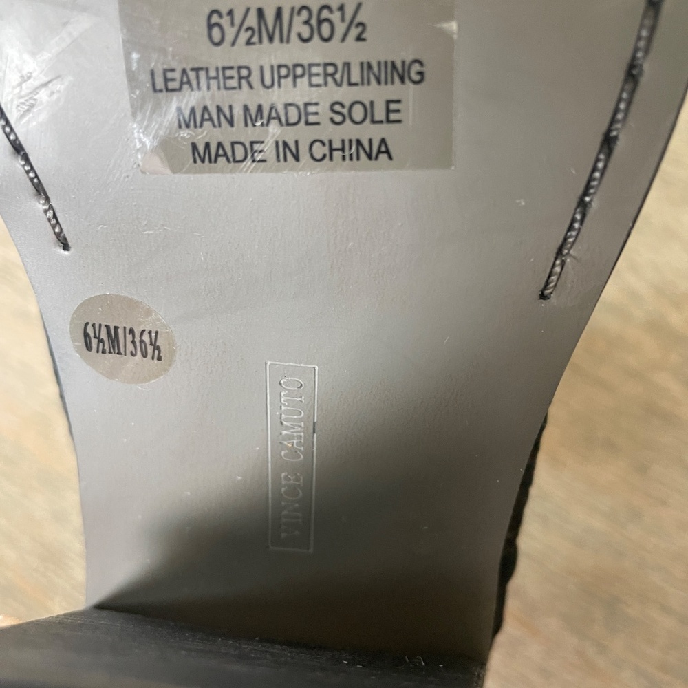 Vince Camuto Black Perforated Open Toe Bootie - image 3